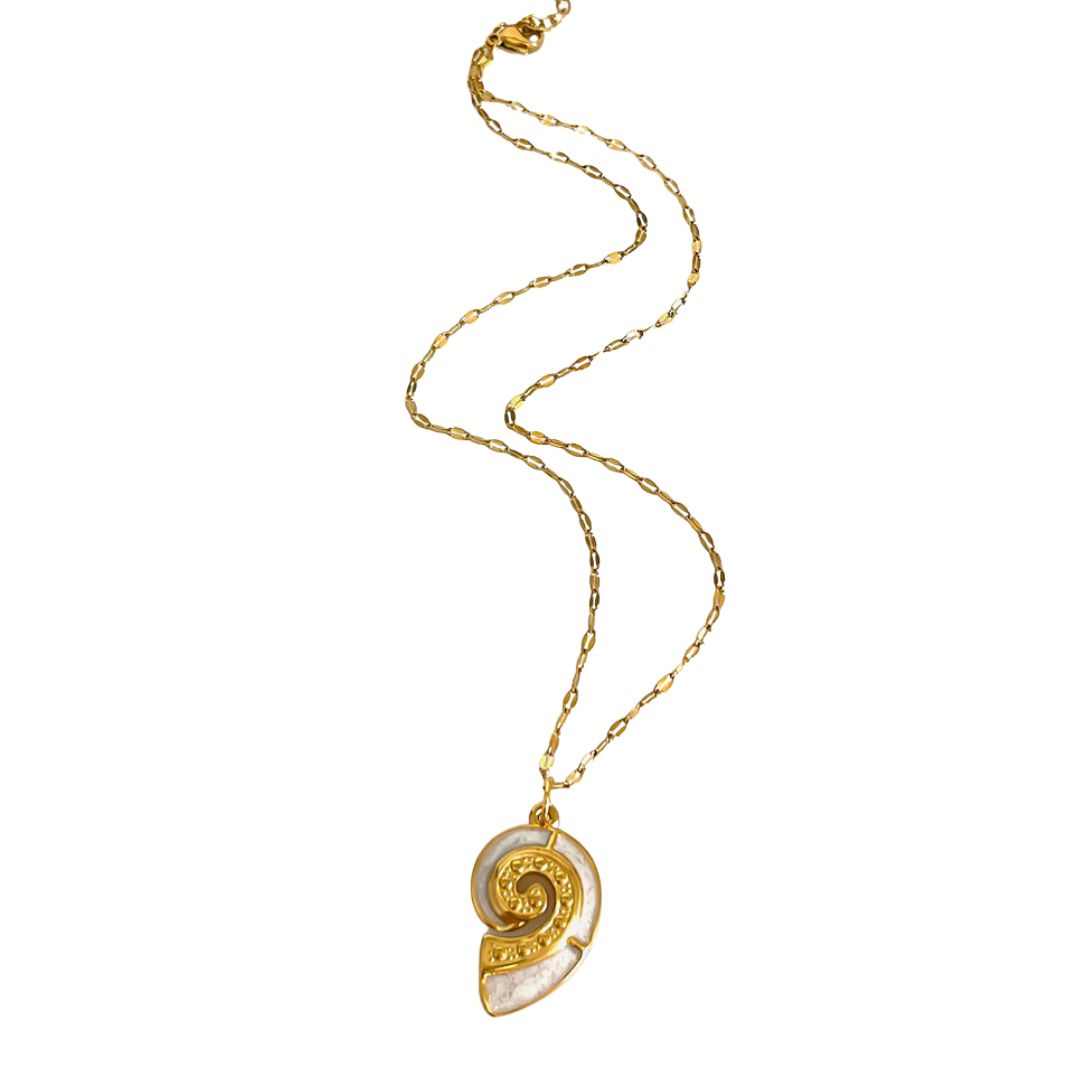 Ocean Glow Gold Necklace