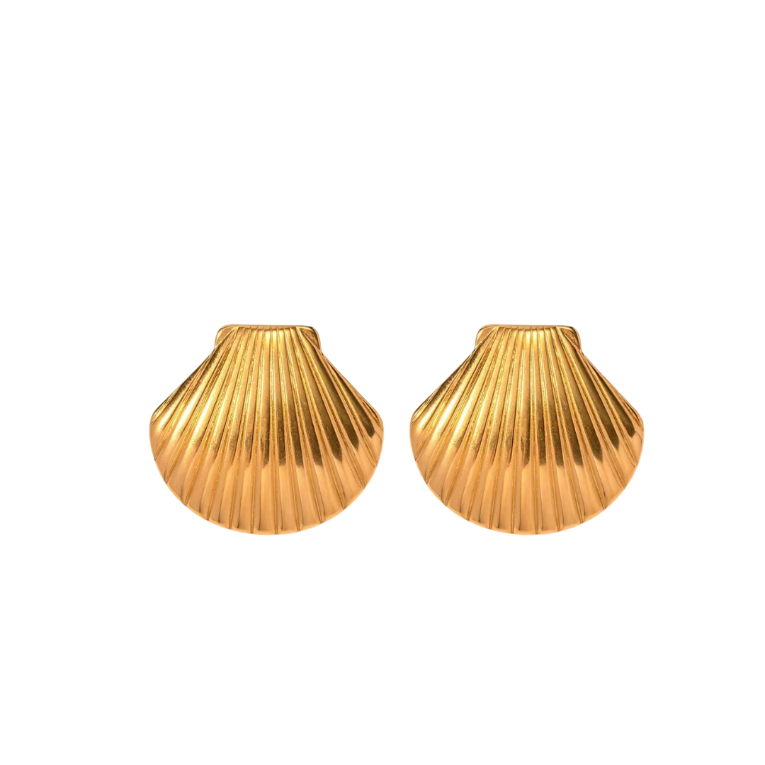 Shell Luxe Gold Earrings