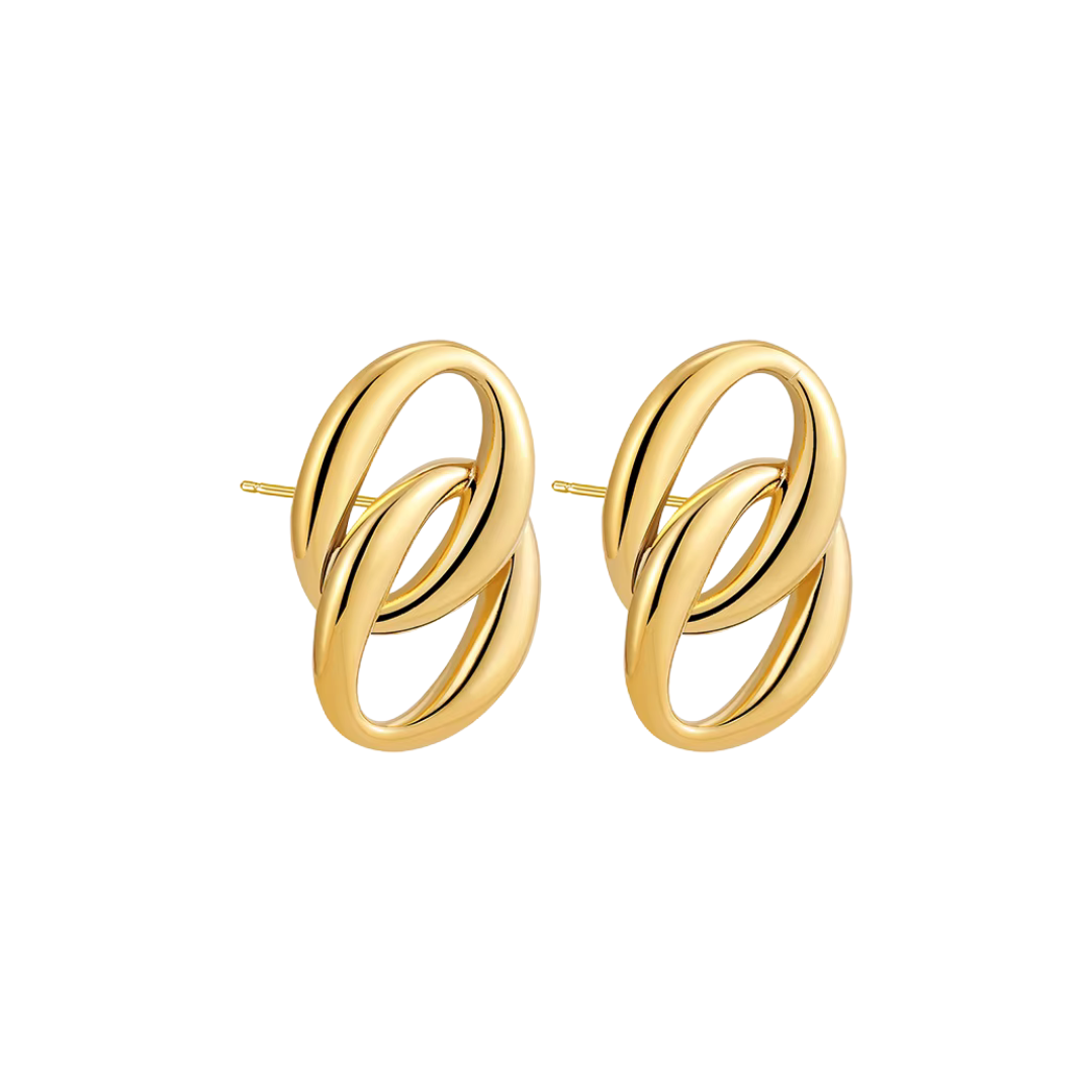 Luxe Twist Gold Earrings