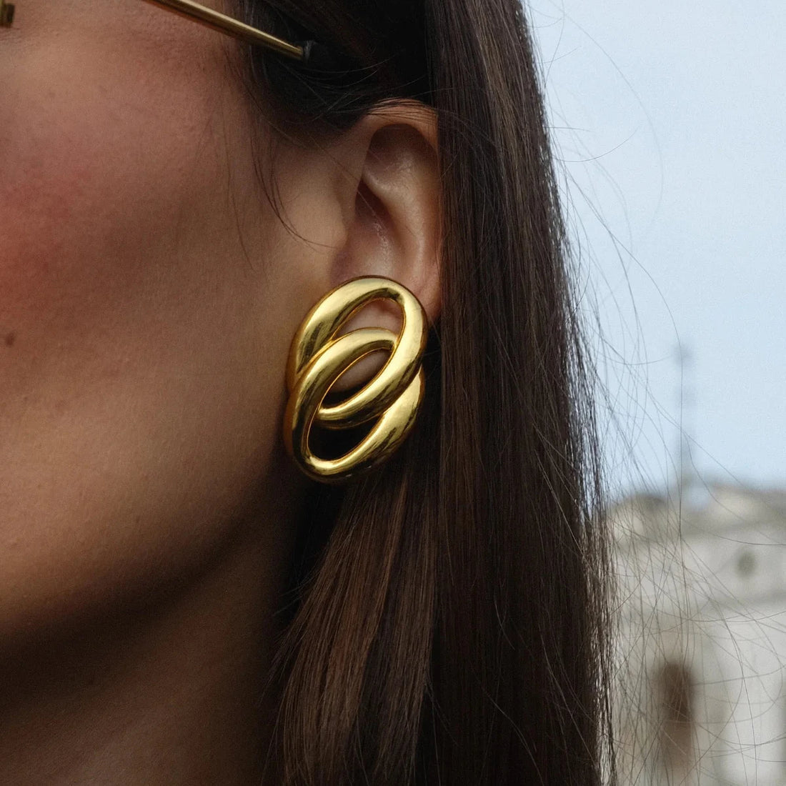Luxe Twist Gold Earrings