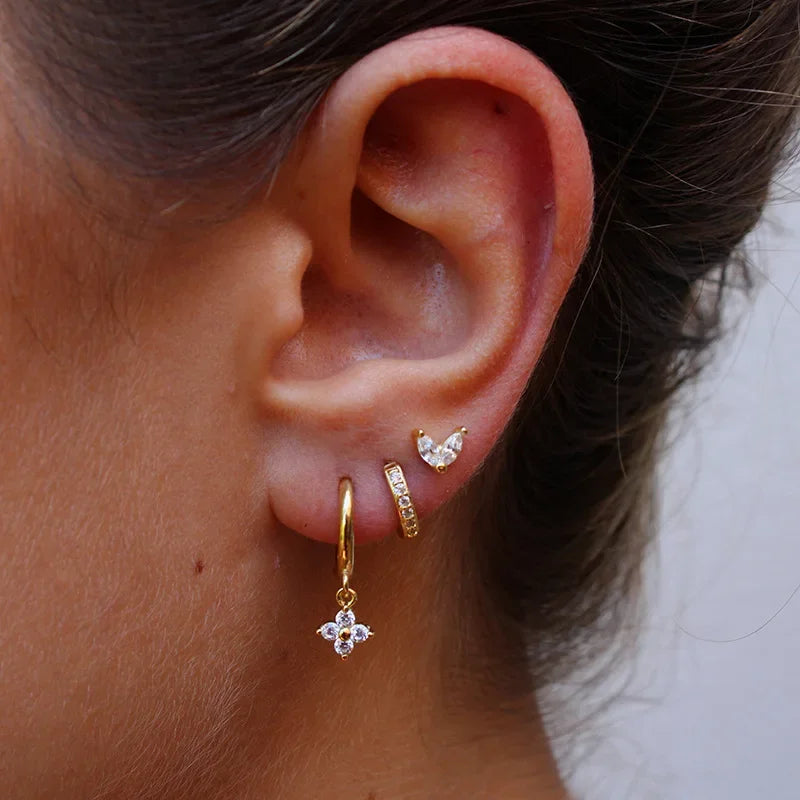 Tina Crystal Earrings Set