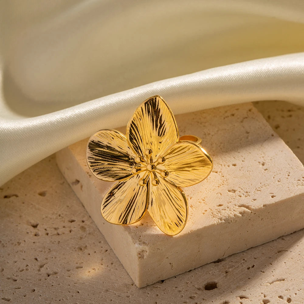 Golden Blossom Ring