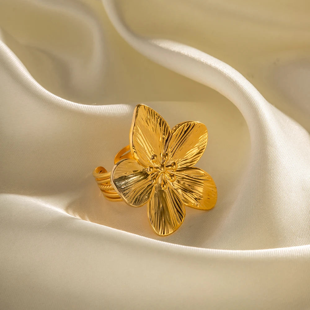 Golden Blossom Ring