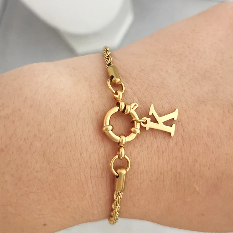 Gold Chain Claps Bracelet