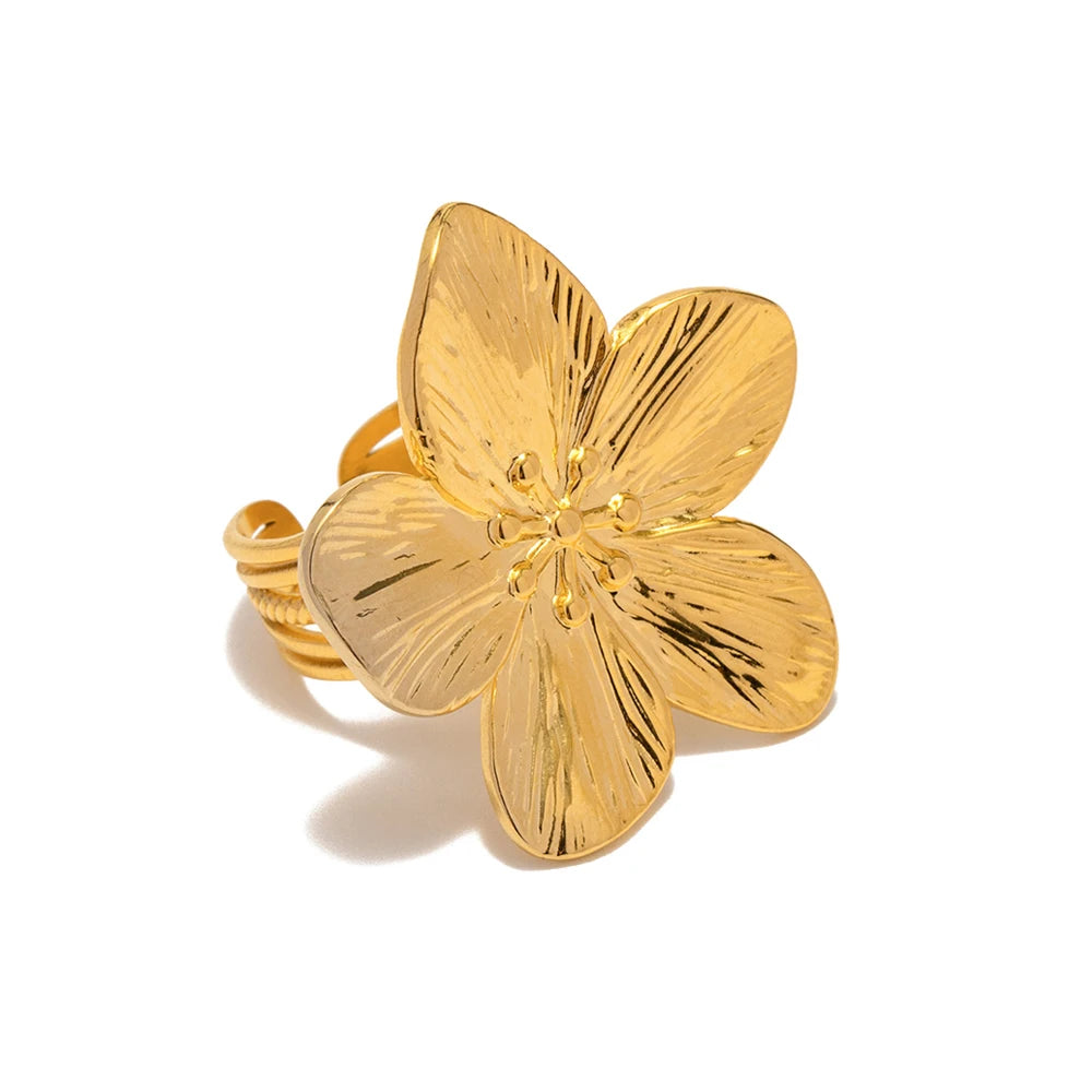 Golden Blossom Ring