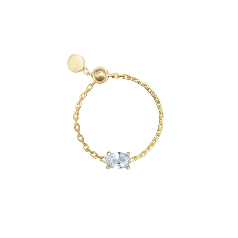 Resizeable Zircon Ring