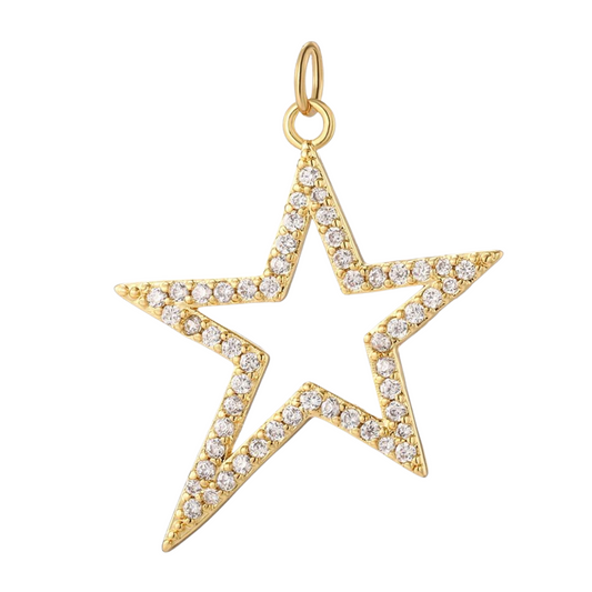 Shining Star Gold Charm