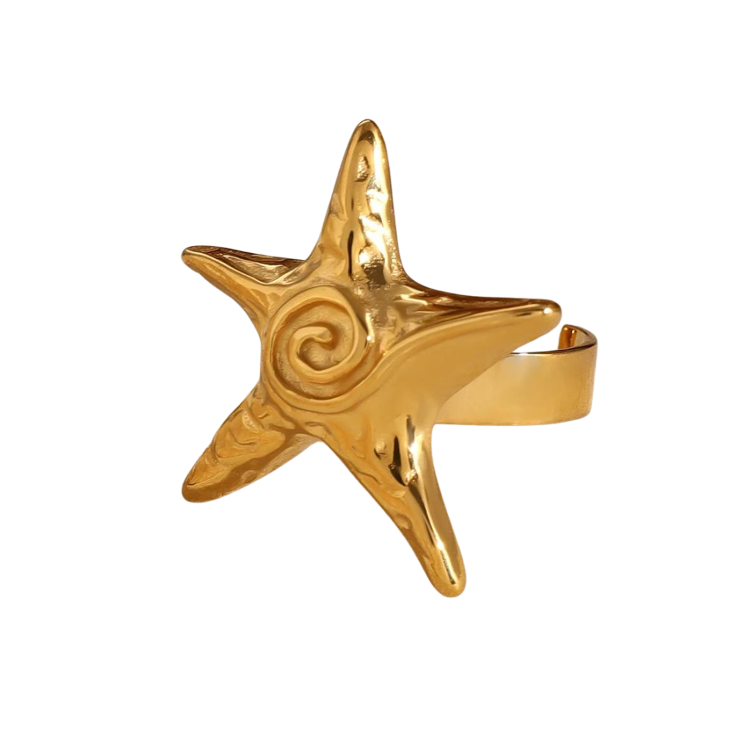 Starfish Gold Ring