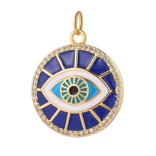 Blue Eye Gold Charm