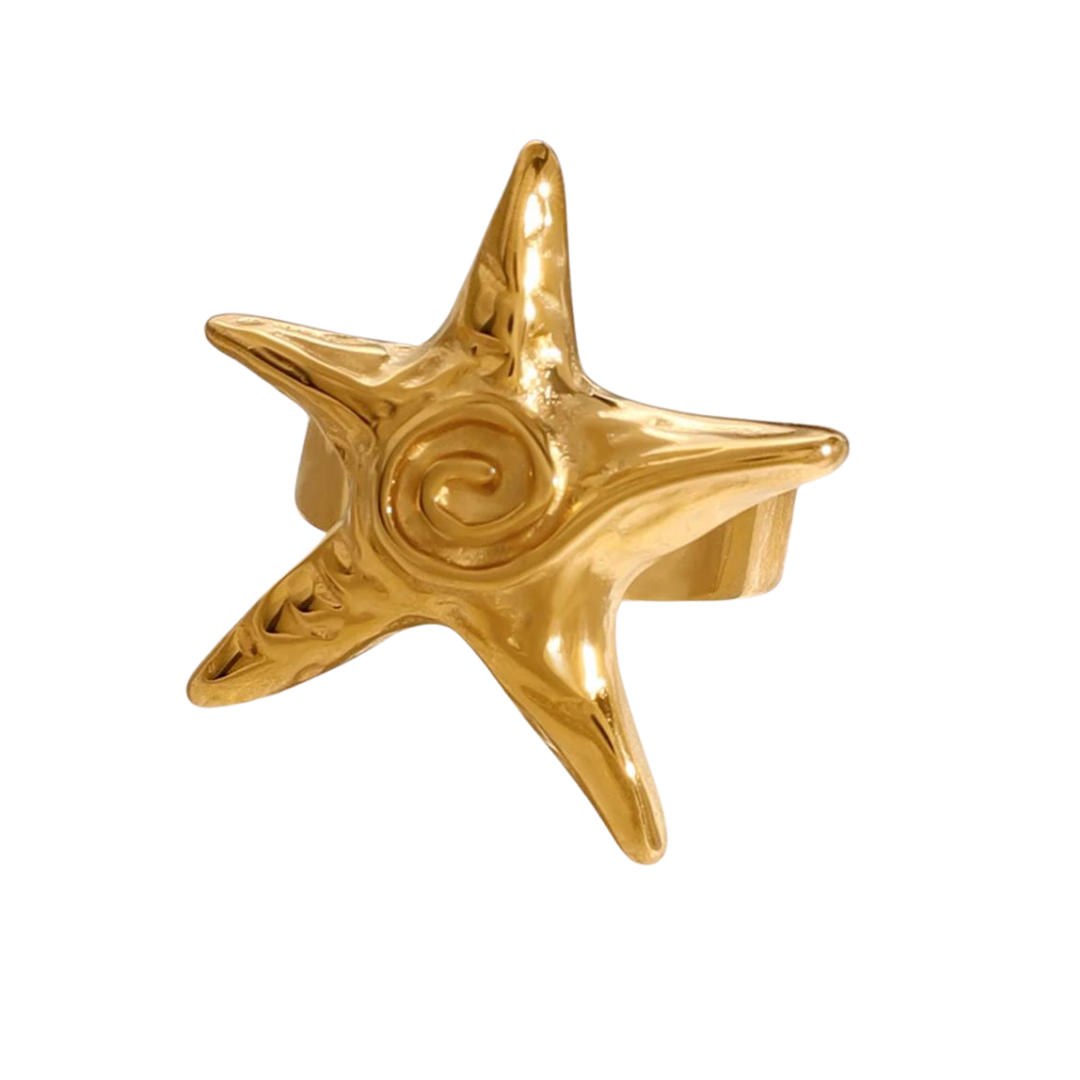 Starfish Gold Ring