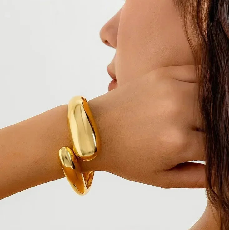 Emma Gold Chunky Bracelet