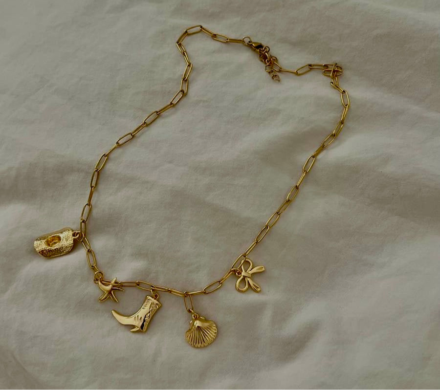 Cowgirl Charms Gold Necklace