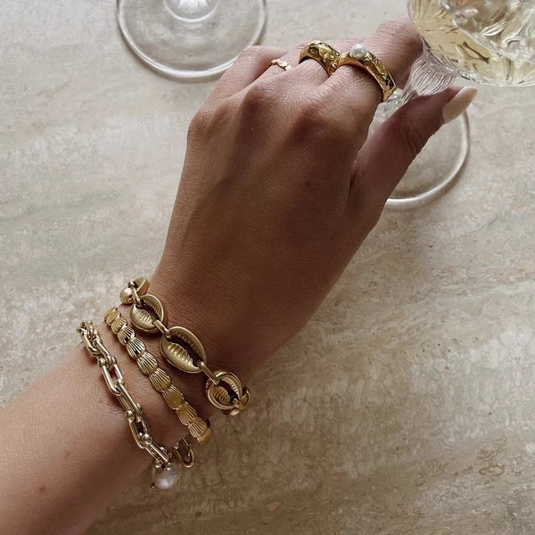 Gold Chell Bracelet