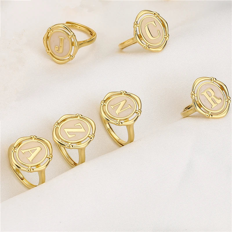 Vintage Gold Latter Ring