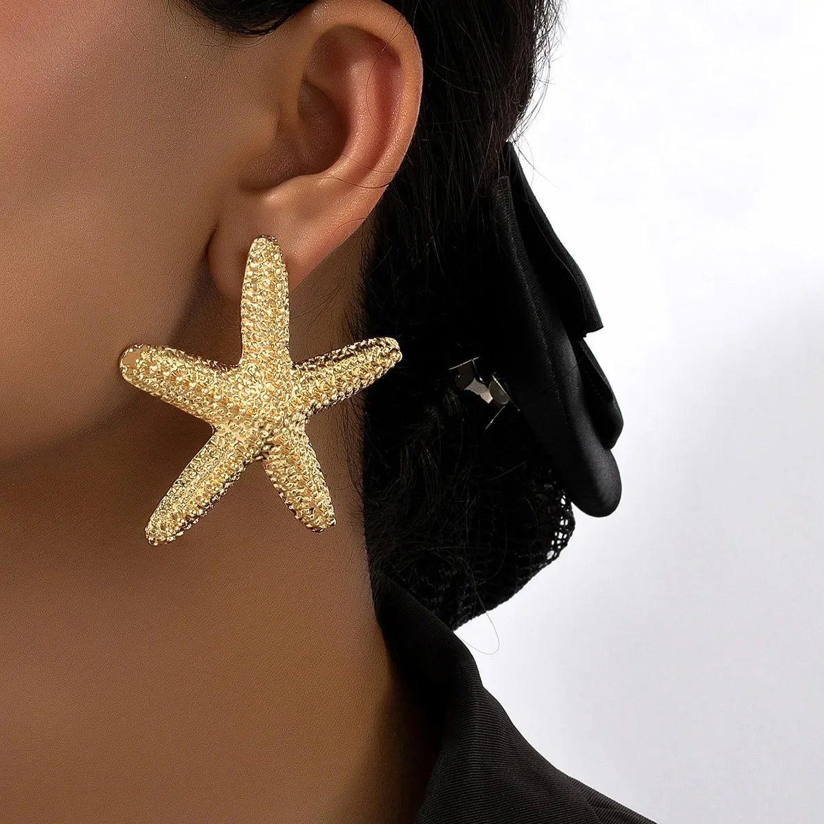 Starfish Necklace&Earrings Gold Set