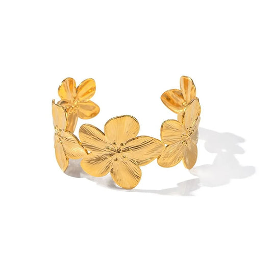 Gold Flowers Bracelet